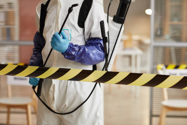 Professional Biohazard Cleanup technician working in Ashland, NH